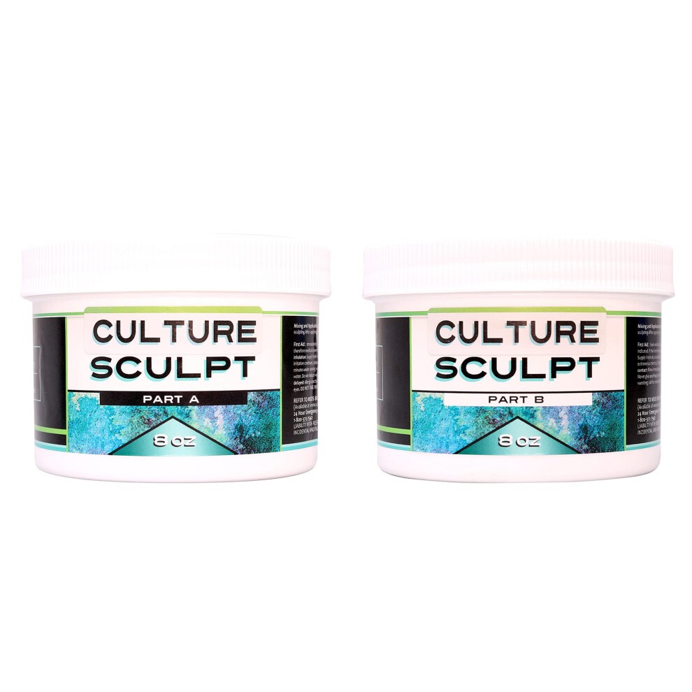 Counter Culture DIY Culture Sculpt 2 Part Modeling Compound  16 Oz Total  VOC Free Artist Clay for Crafting  No Baking Required