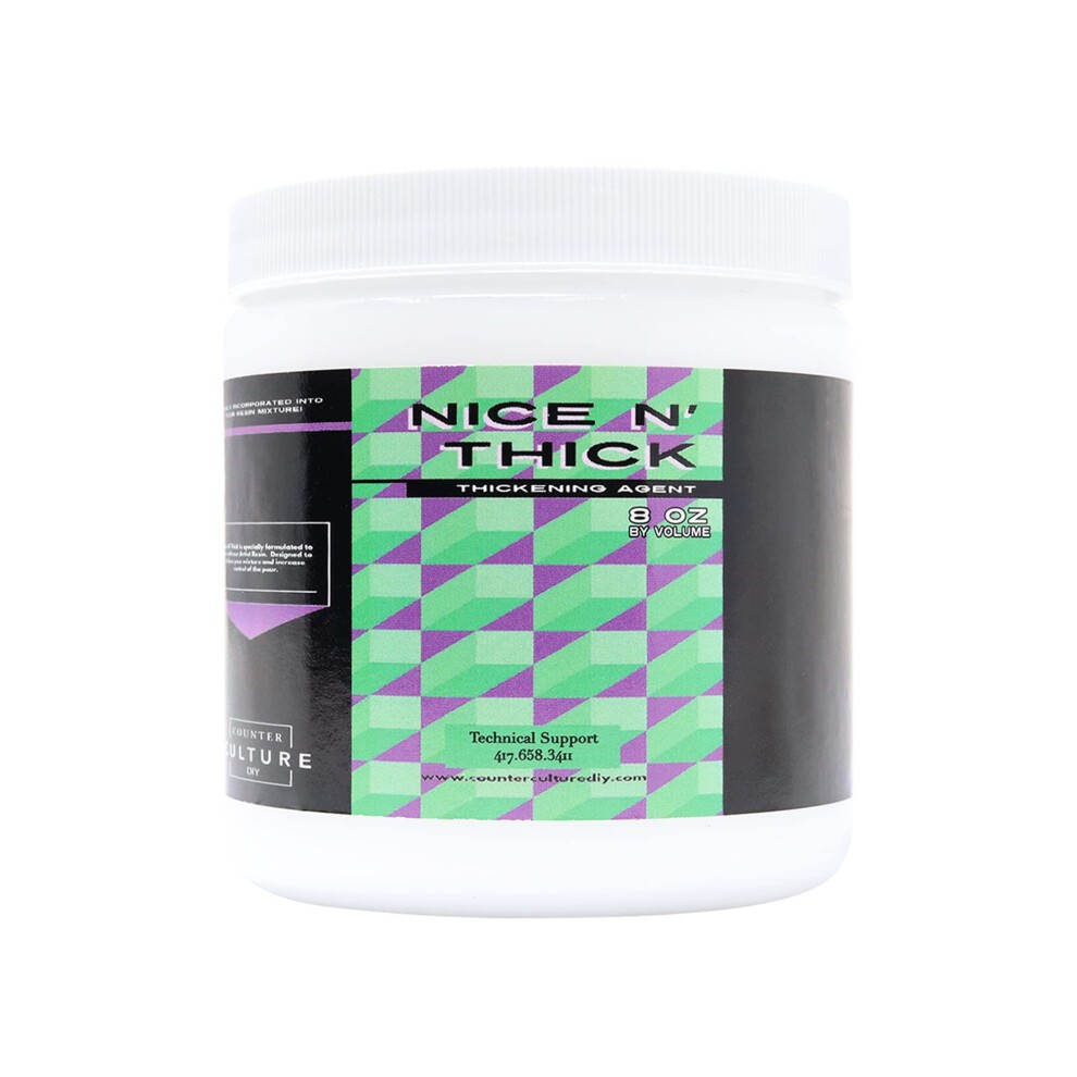 Counter Culture DIY Nice N Thick Epoxy Resin Thickener  8 Oz  Increase Viscosity Powder Additive for 3D Liquid Effects  Tumblers