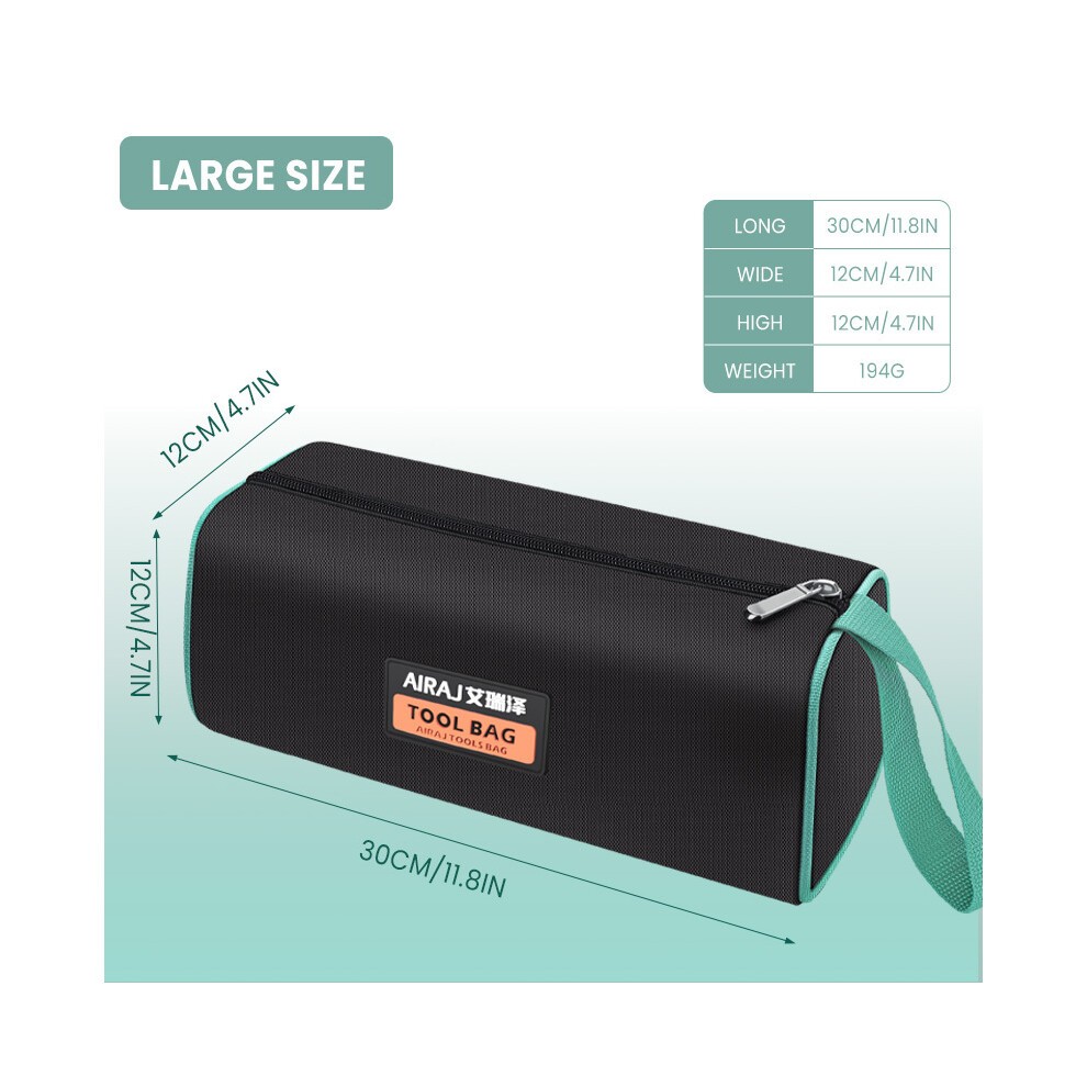 (11In  3119) Multifunctional Portable Tool Bag Oxford Cloth Storage Bag Emergency Tool Kit for Small Metal Tool Bag Electrician Tools