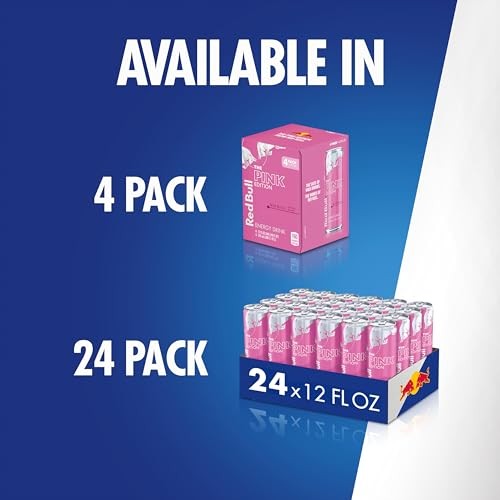 Red Bull Pink Edition Energy Drink, Wild Berries, 12 Fl. Z., Case of 24 Cans, with 114mg Caffeine, Taurine & B Vitamins thumbnail