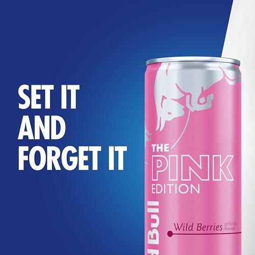 Red Bull Pink Edition Energy Drink, Wild Berries, 12 Fl. Z., Case of 24 Cans, with 114mg Caffeine, Taurine & B Vitamins thumbnail