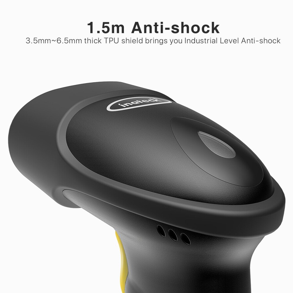 Inateck 2D Barcode Scanner Wireless, Bluetooth QR Code Scanner, 2D Imager with 2000mAh Battery, BCST-50 thumbnail