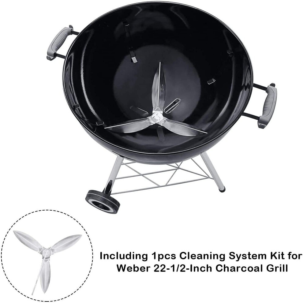 Denmay 8835 Cooking Grate, 7441 Charcoal Grate and 7444 Cleaning System Kit for Weber 57CM One-Touch Silver, Master-Touch and One-Touch Charcoal thumbnail