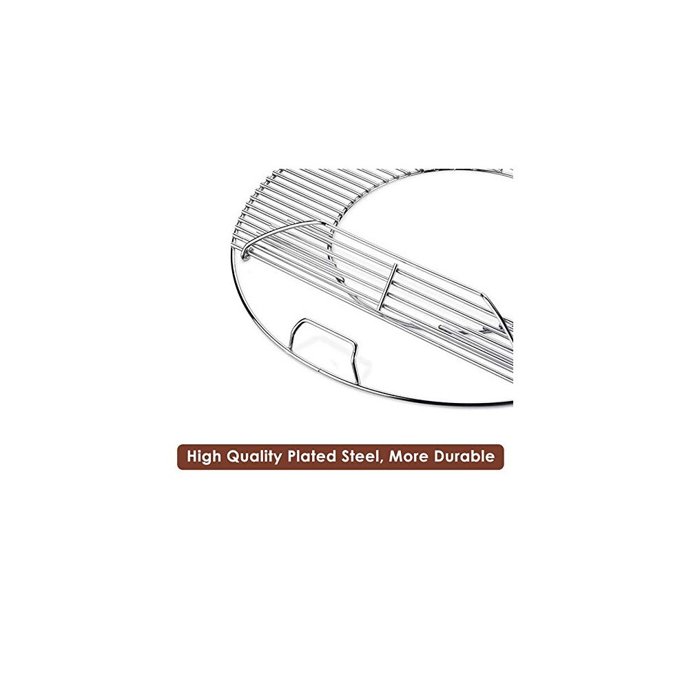 GFTIME 8835 Cooking Grate, 7441 Charcoal Grate and 7444 Cleaning System Kit for Weber 57CM One-Touch Silver, Bar-B-Kettle, Master-Touch and One-Touch thumbnail