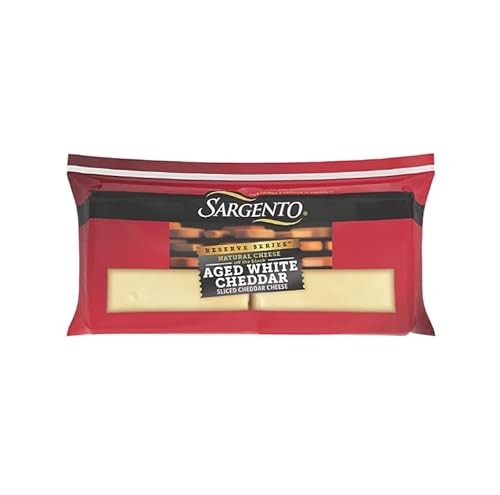 Sargento Reserve Series Sliced Aged White Natural Cheddar Cheese, Pre Sliced, 32 Ct.