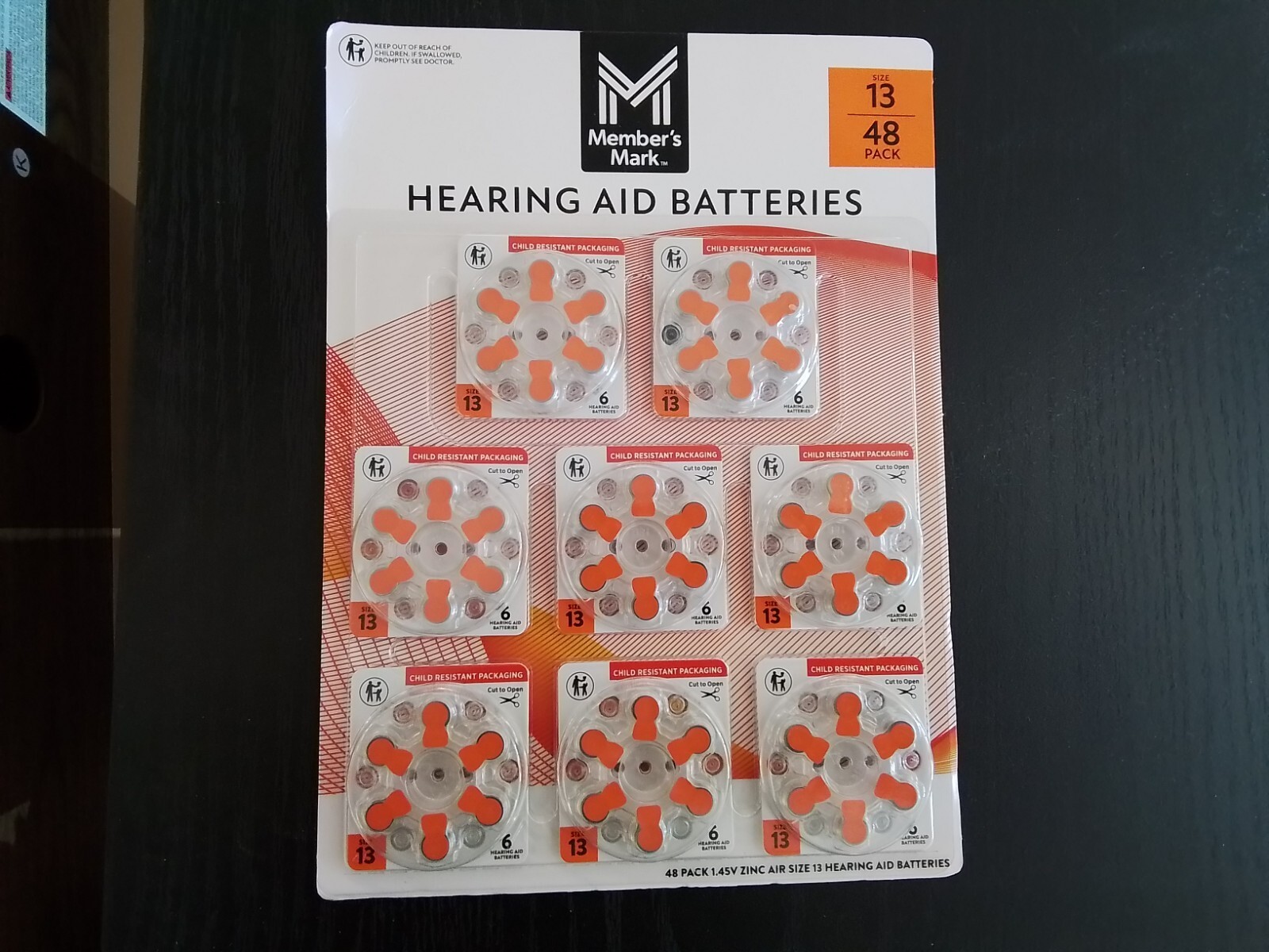 New Members Mark Hearing AID Batteries Mercury Free 40 Pack Size 13