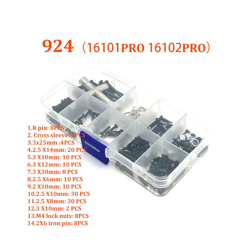 (16101 16102-6317) RC Automotive Parts Turning Shaft Gear Bearing Pull Rod Steering Cup Swing Arm Motor Tire Screws thumbnail