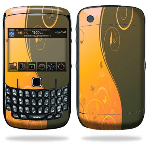 Skin Decal Wrap Compatible with Blackberry Curve 8500 8520 8530 Butterfly Garden