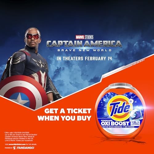 Tide PODS Laundry Detergent Soap Pacs  Oxi Boost Power PODS with Stain Remover and Oxi Power  57 Count thumbnail