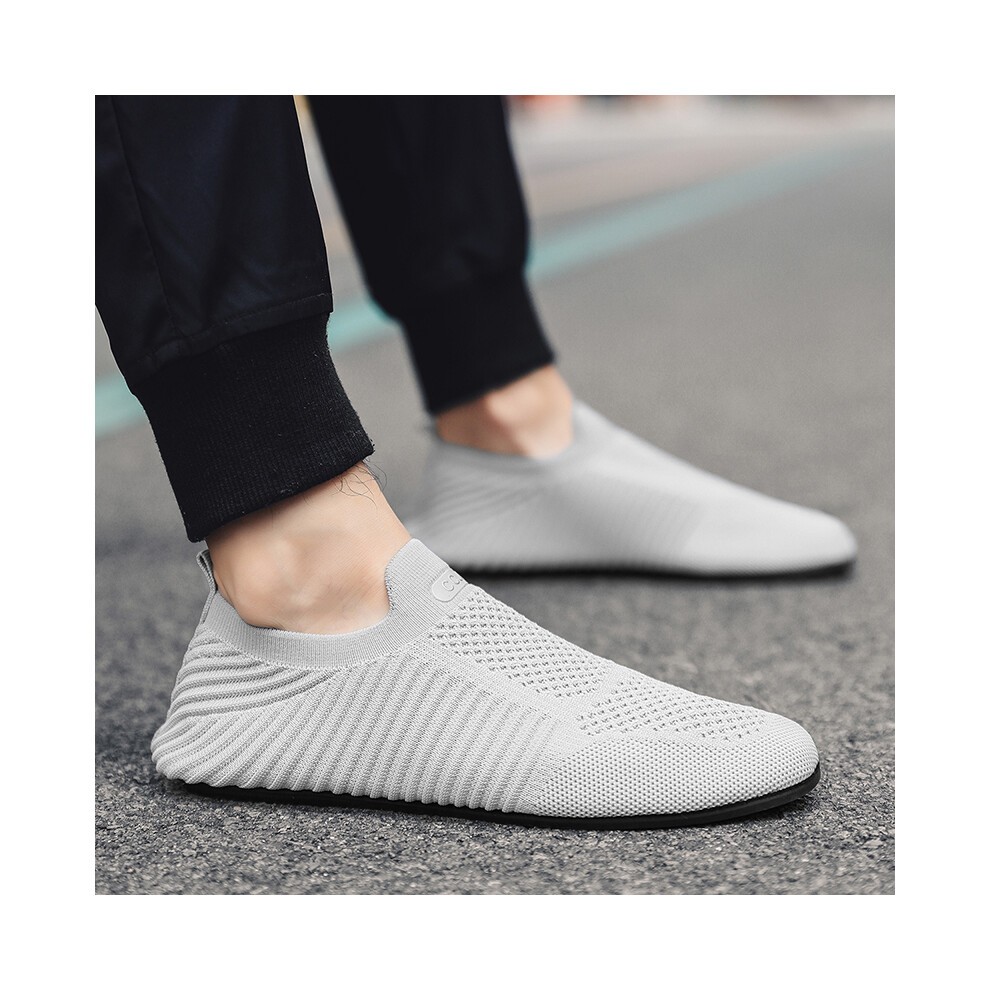 (-5513-Dark Blue, 45) MAEDEF Summer Men Slip on Flat Breathable Brown Man Shoes Men's Comfort Soft Sole Casual Shoe Man Slippers Loafers thumbnail