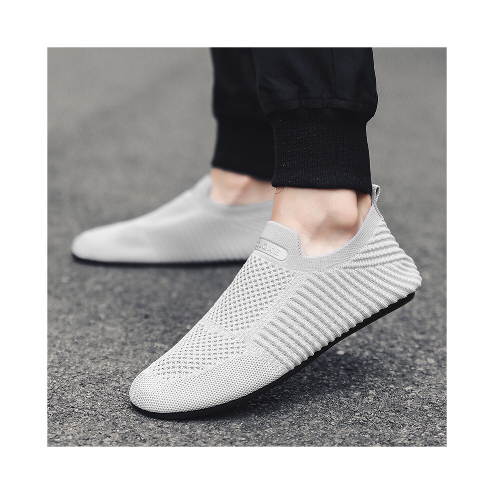 (-5513-Dark Blue, 47) MAEDEF Summer Men Slip on Flat Breathable Brown Man Shoes Men's Comfort Soft Sole Casual Shoe Man Slippers Loafers thumbnail
