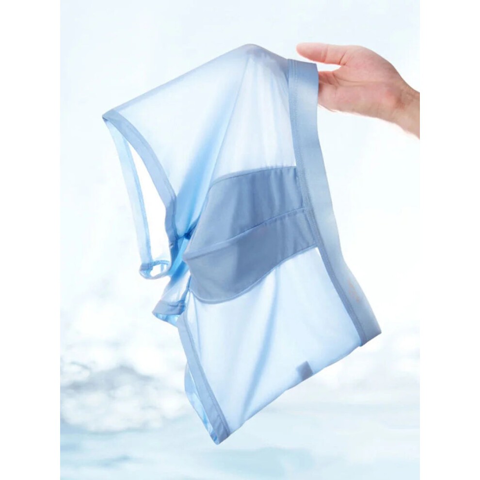 (9905, 4pcs) 4pcs Boxer Shorts Mens Ice Silk Underwear Cool Breathable thumbnail