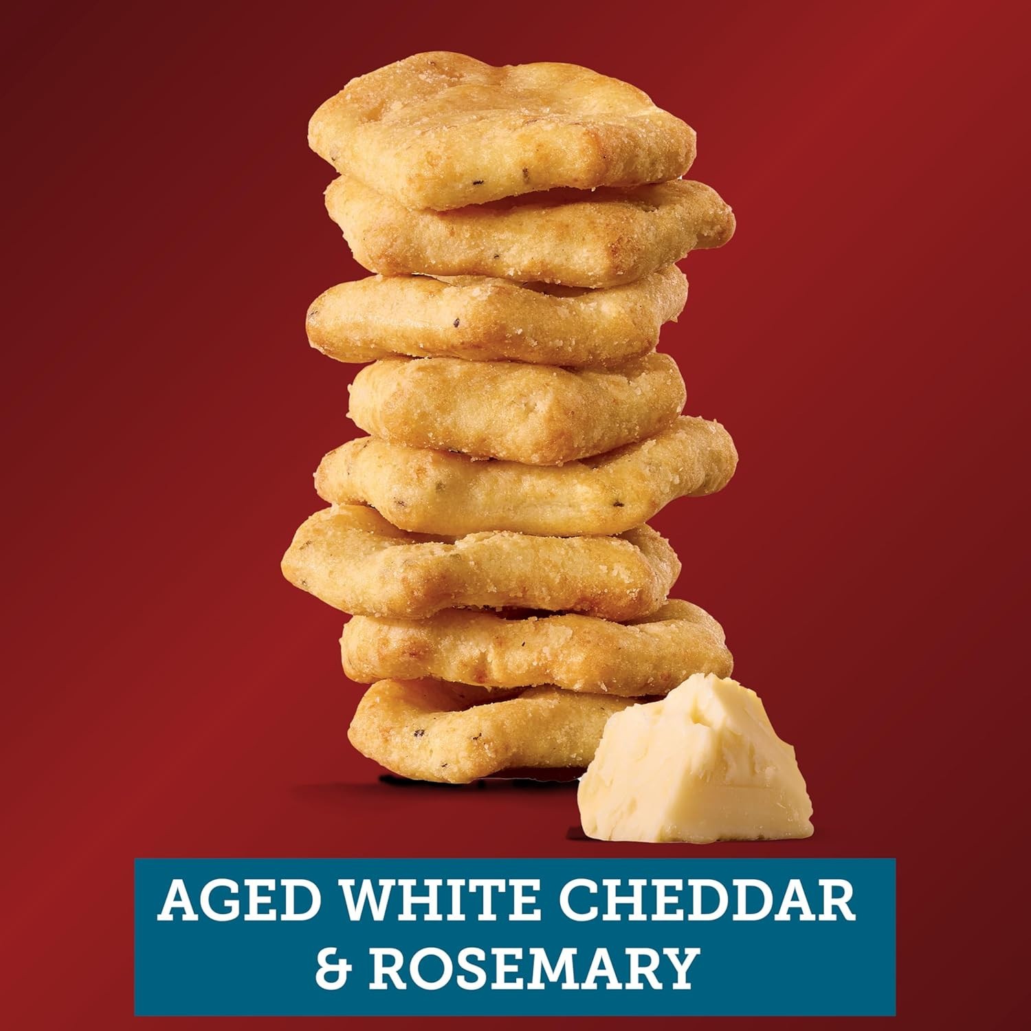 Sargento Cheese Bakes Aged White Cheddar and Rosemary Crackers, Cheese Crackers thumbnail