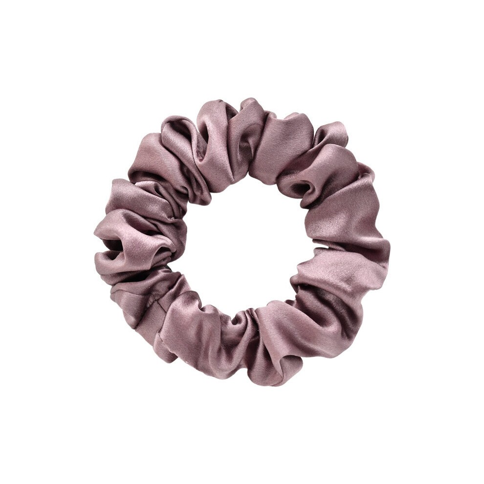 Solid Pure Silk 2.5cm Scrunchies 100% Natural Silk Satin Scrunchie for Women Ladies Sweet Hair Ties