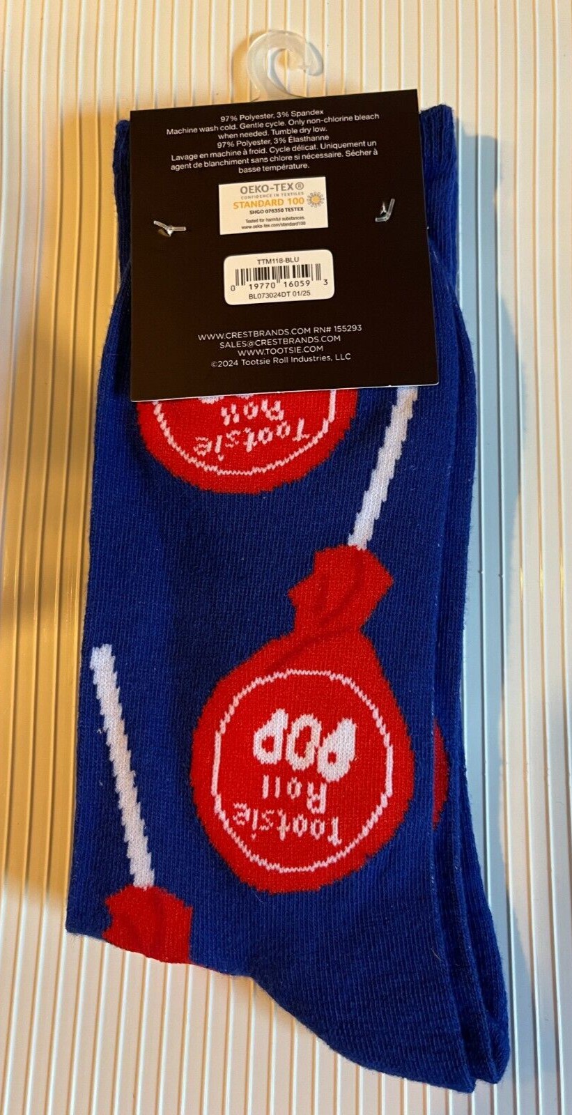 NEW! TOOTSIE ROLL POP SOCKS ~ SOCK SIZE: 10-13 ~ YOU CHOOSE 1 or ALL ~ 1+ SHIP thumbnail
