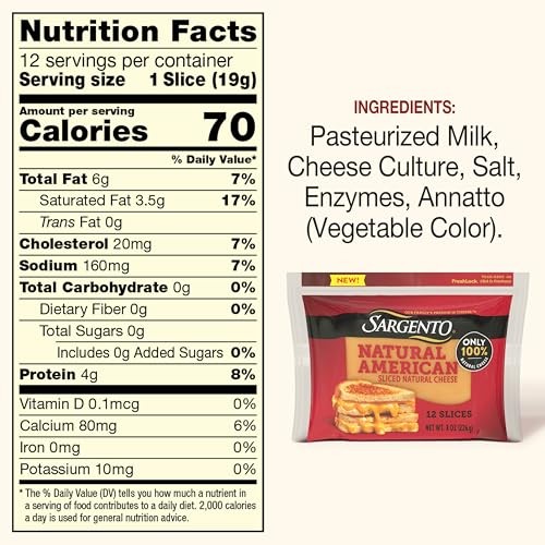 Sargento Natural American Sliced Cheese, 12 Slices thumbnail