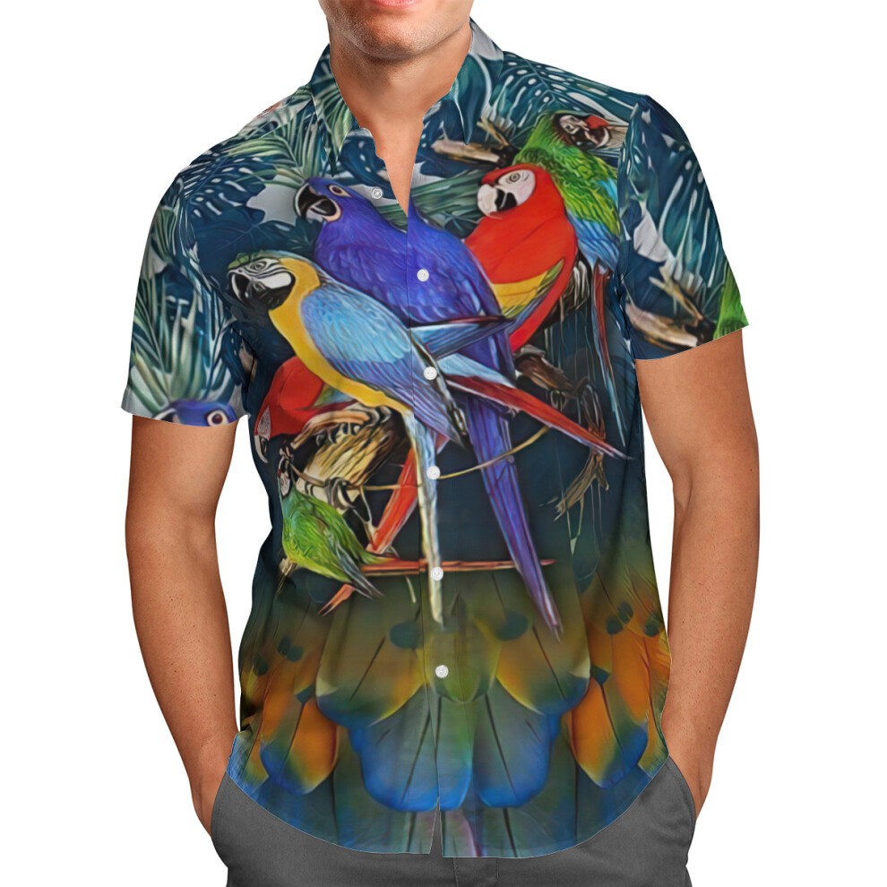 Walleye Fishing 3D Beach Hawaiian Summer Shirt Short Sleeve Shirt Streetwear Oversized 5XL Camisa Social Chemise Homme-0255 thumbnail