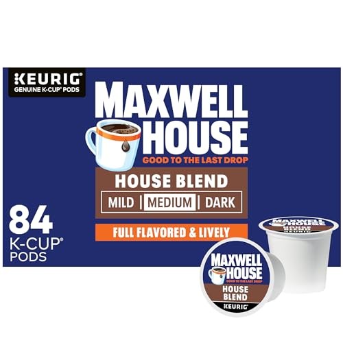 Maxwell House House Blend Medium Roast K-Cup Coffee Pods, 84 Ct Box
