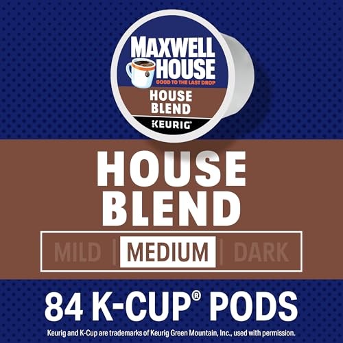 Maxwell House House Blend Medium Roast K-Cup Coffee Pods, 84 Ct Box thumbnail