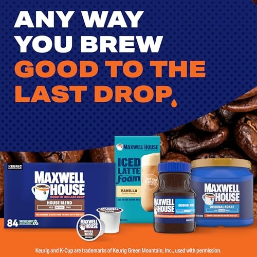 Maxwell House House Blend Medium Roast K-Cup Coffee Pods, 84 Ct Box thumbnail