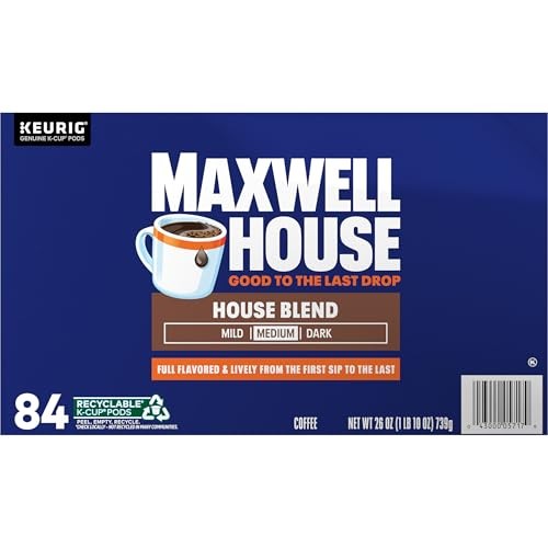 Maxwell House House Blend Medium Roast K-Cup Coffee Pods, 84 Ct Box thumbnail