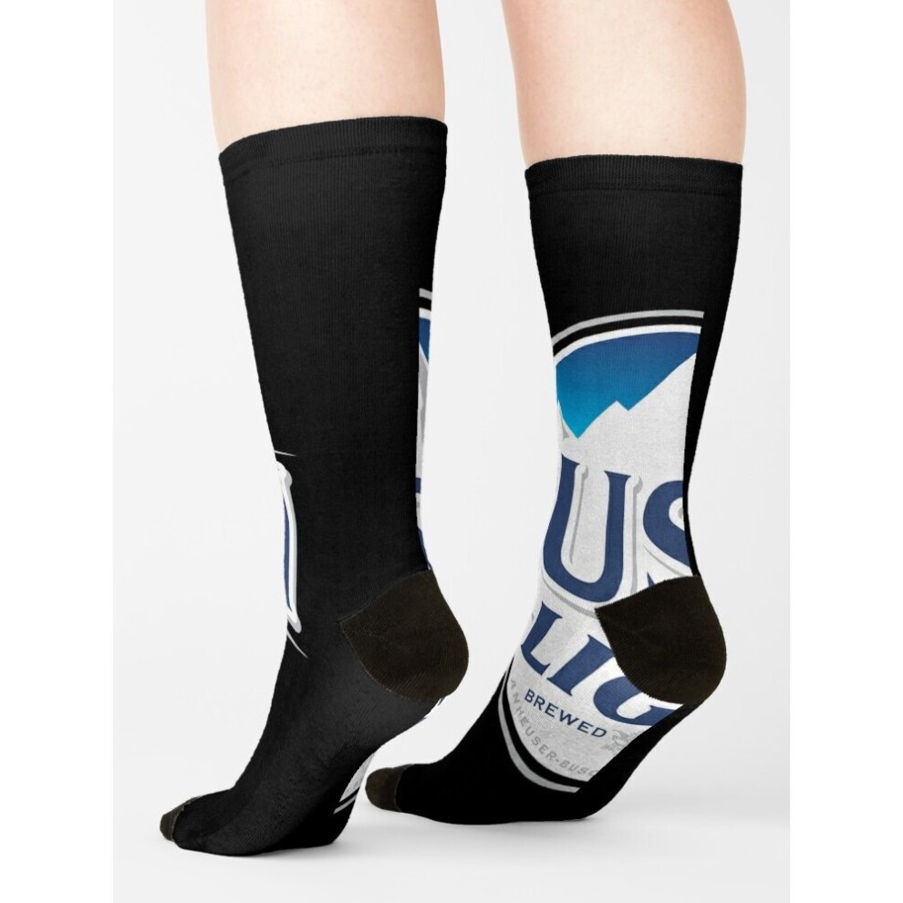 Dress Socks Best Seller of Bush Light Novelty Fancy Crazy Pattern Crew Casual for Men Women thumbnail
