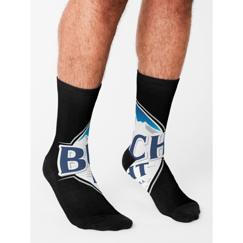Dress Socks Best Seller of Bush Light Novelty Fancy Crazy Pattern Crew Casual for Men Women thumbnail