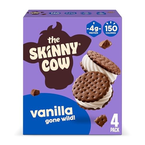 Skinny Cow Vanilla Gone Wild! Light Ice Cream Sandwiches, 4 Count