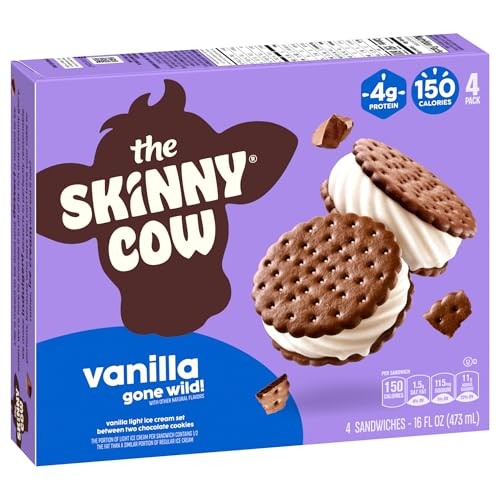 Skinny Cow Vanilla Gone Wild! Light Ice Cream Sandwiches, 4 Count thumbnail