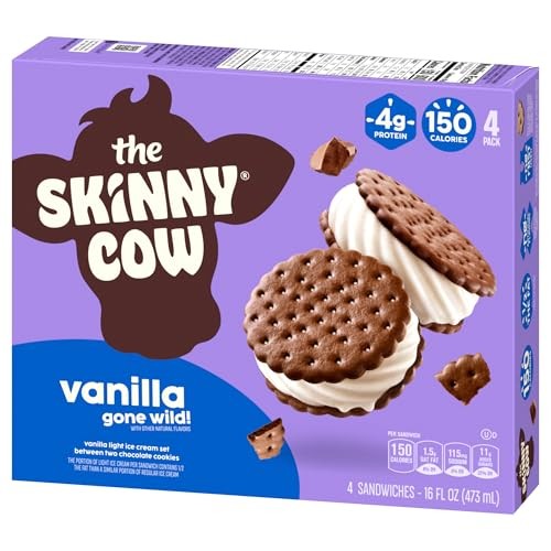 Skinny Cow Vanilla Gone Wild! Light Ice Cream Sandwiches, 4 Count thumbnail