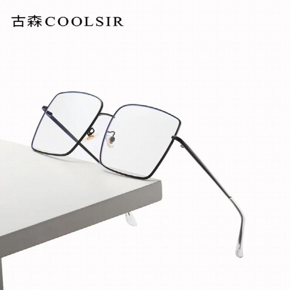 Mens and Womens Same Large Metal Frame, Anti-ultraviolet Sunglasses 6858 thumbnail