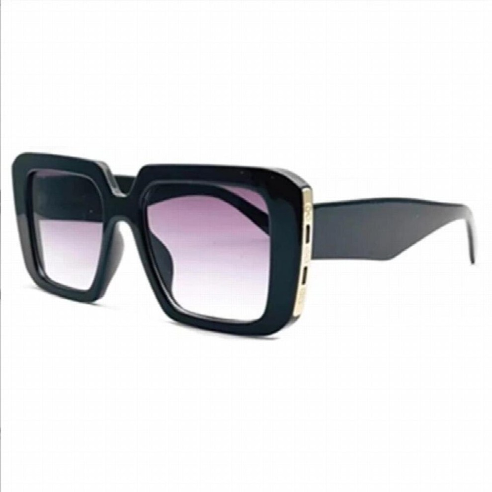 Stylish Woman with Large Frame Sunglasses Glasses with Metal Fittings Male and Female Sunshade Mirror 8775