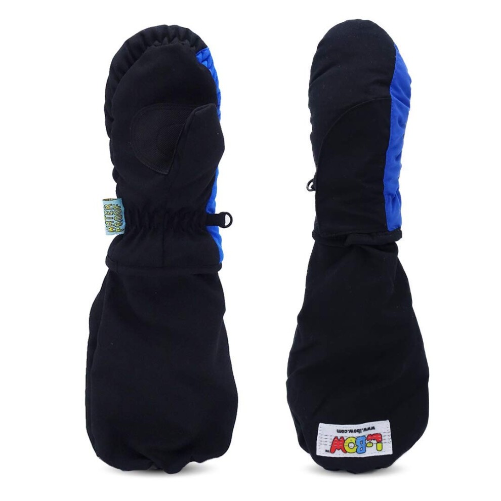L-Bow Kids Mittens + Super Soft Easy Entry Style for Kids Mittens + Waterproof Stay on Design + Cold Weather 3M Thinsulate Material + Winter Toddler