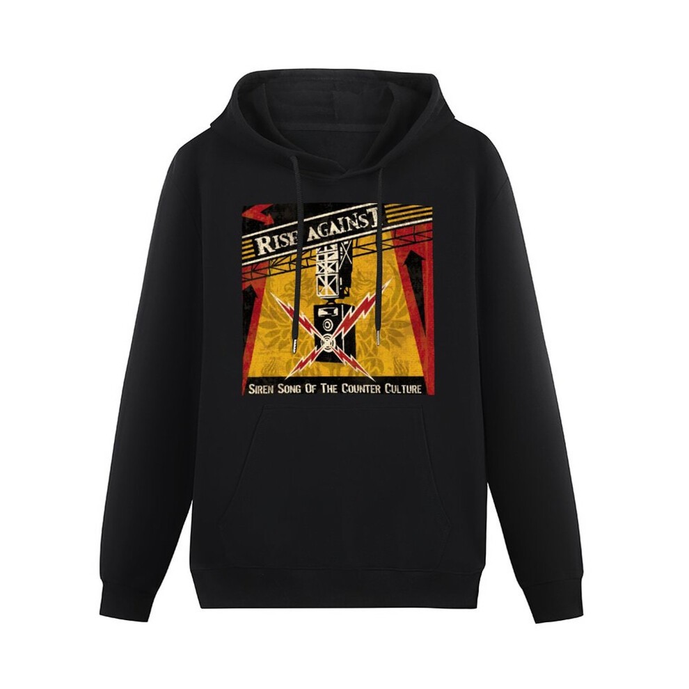 (Large) Fengyan Small Like Men's Rise Against Siren Song of the Counter Culture Long Sleeve Hoody
