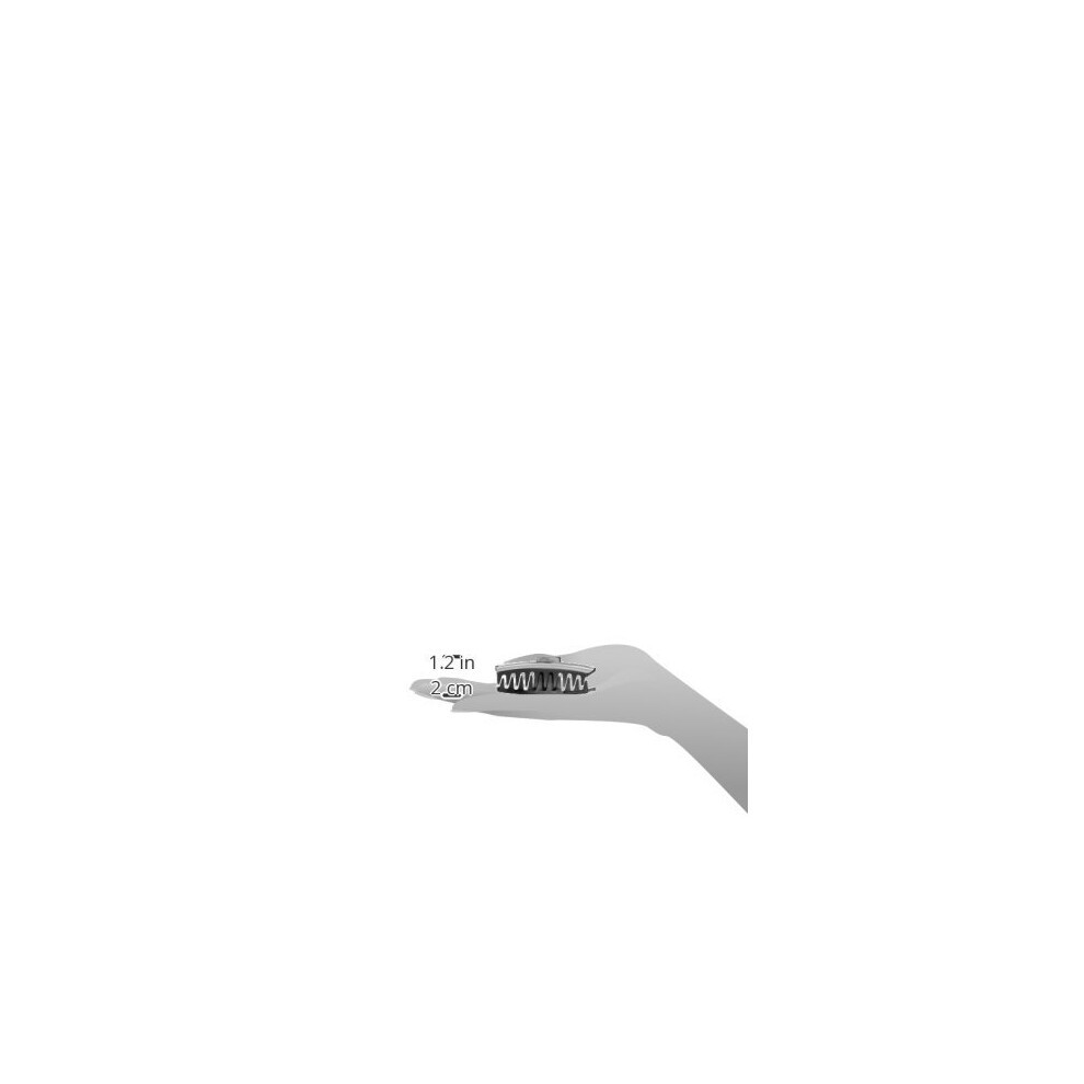 Caravan Contemporary Black Triangle Look of Body and Square Top Hair Claw thumbnail