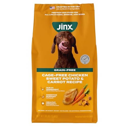 Jinx Chicken  Sweet Potato  & Carrot  Grain Free Dry Dog Food  30lb Bag