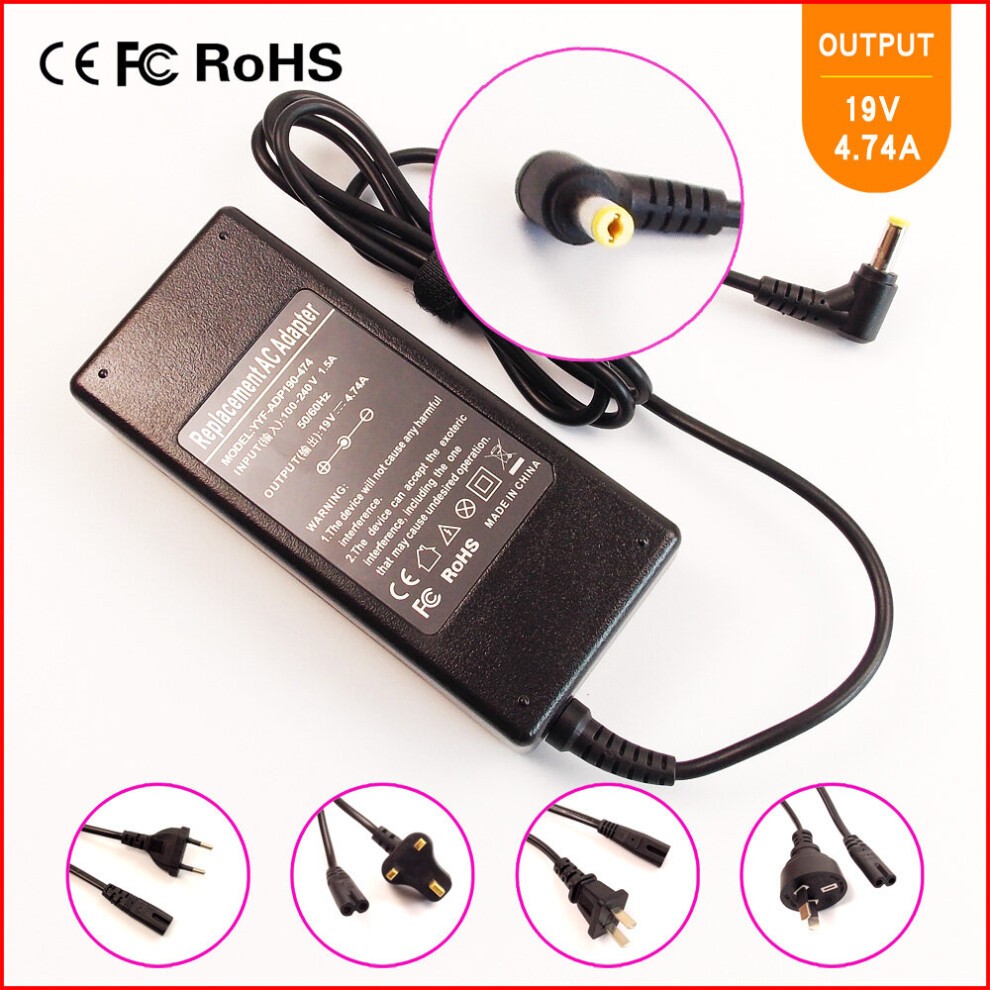 (a-) 19V 4.74A Laptop/Notebook Ac Power Adapter Charger for Acer Aspire 5110 5112 5520 5540  5670 5672 5674 5680 4735