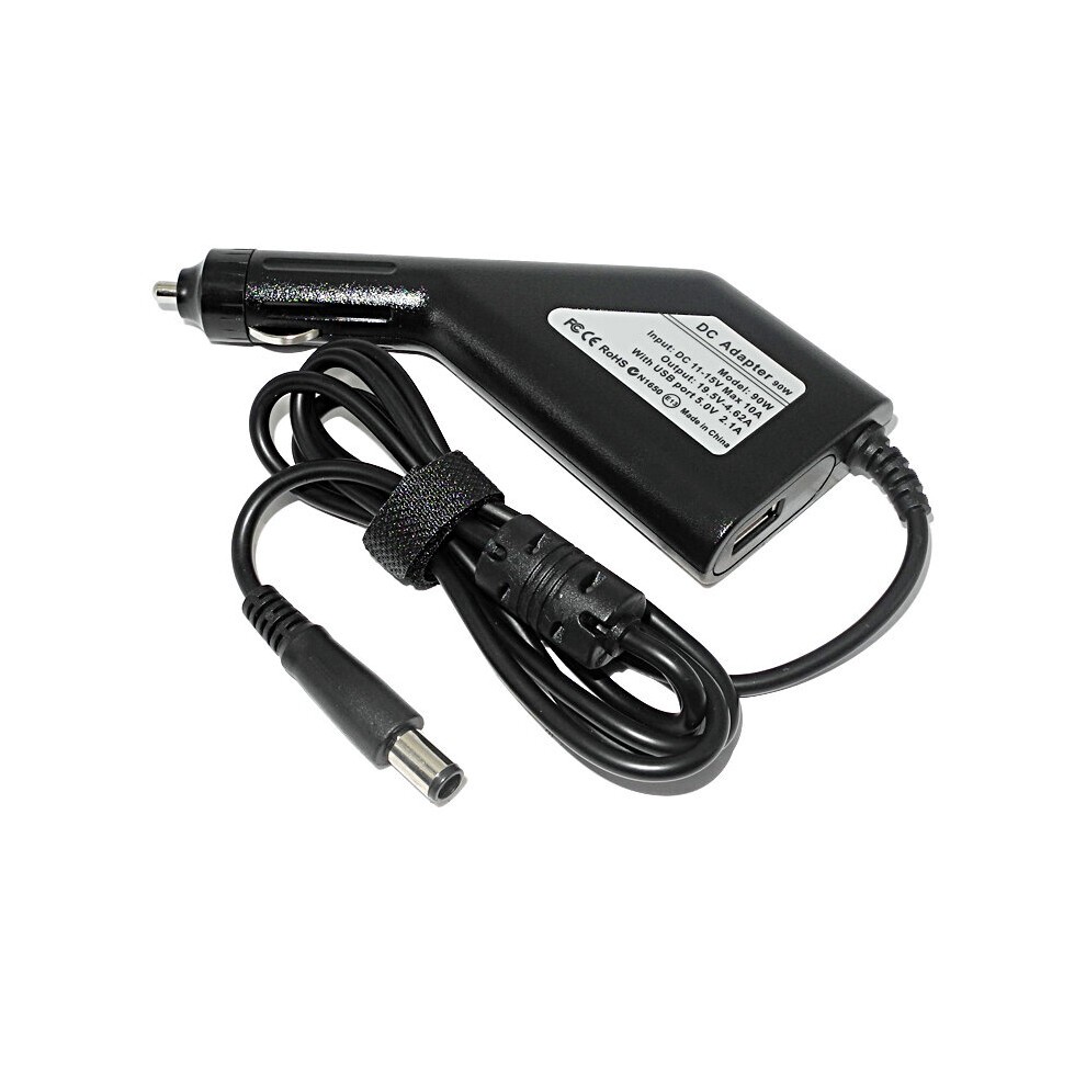 (a-Car Charger) Laptop Adapter Charger Power Supply for Dell Inspiron 14 1440 1464 3420 3437 3442 3443 5439 5442 5443 5445 5447 5448 7000 7447