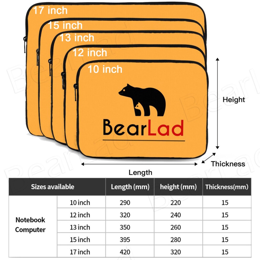 Laptop Sleeve CC Starbucks 10 12 13 15 17 Inch Case Notebook Tablet Carrying Bag Cover thumbnail