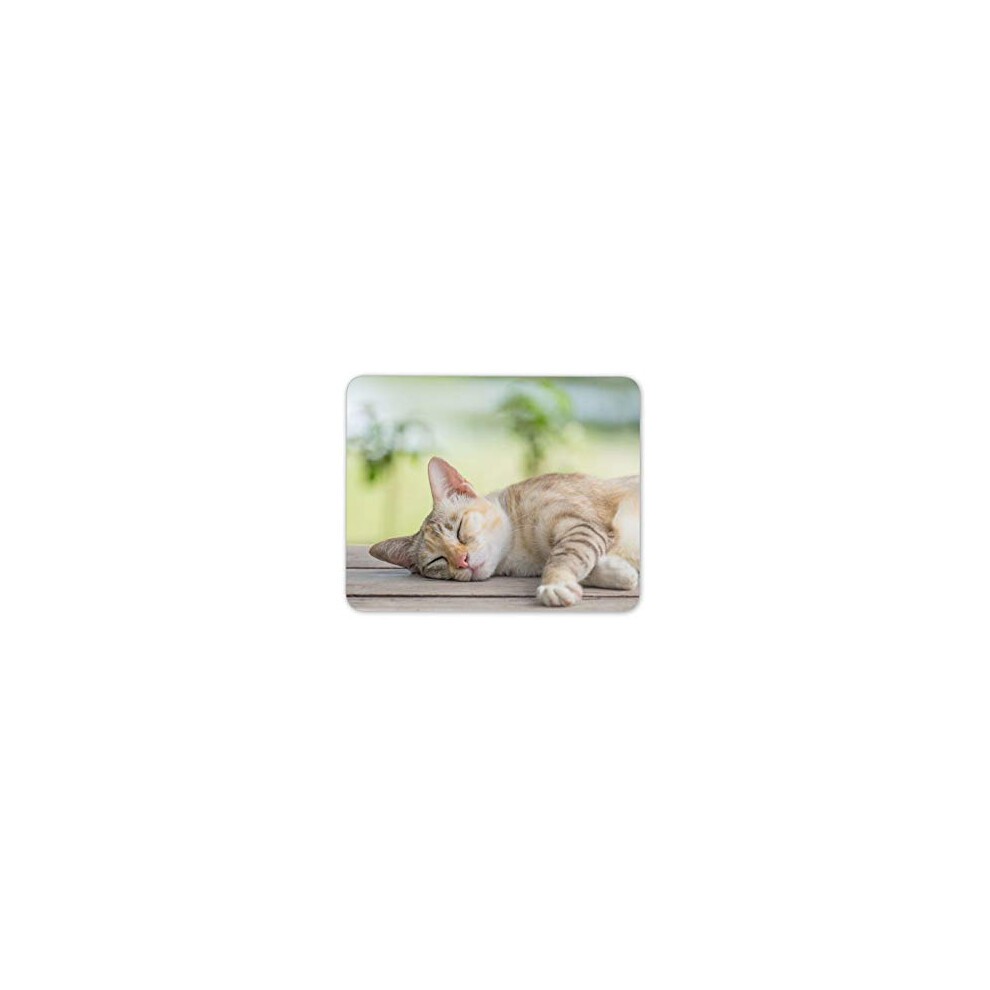 Sleepy Ginger Cat Mouse Mat Pad - Kitten Pet Animal Cute Computer #15069