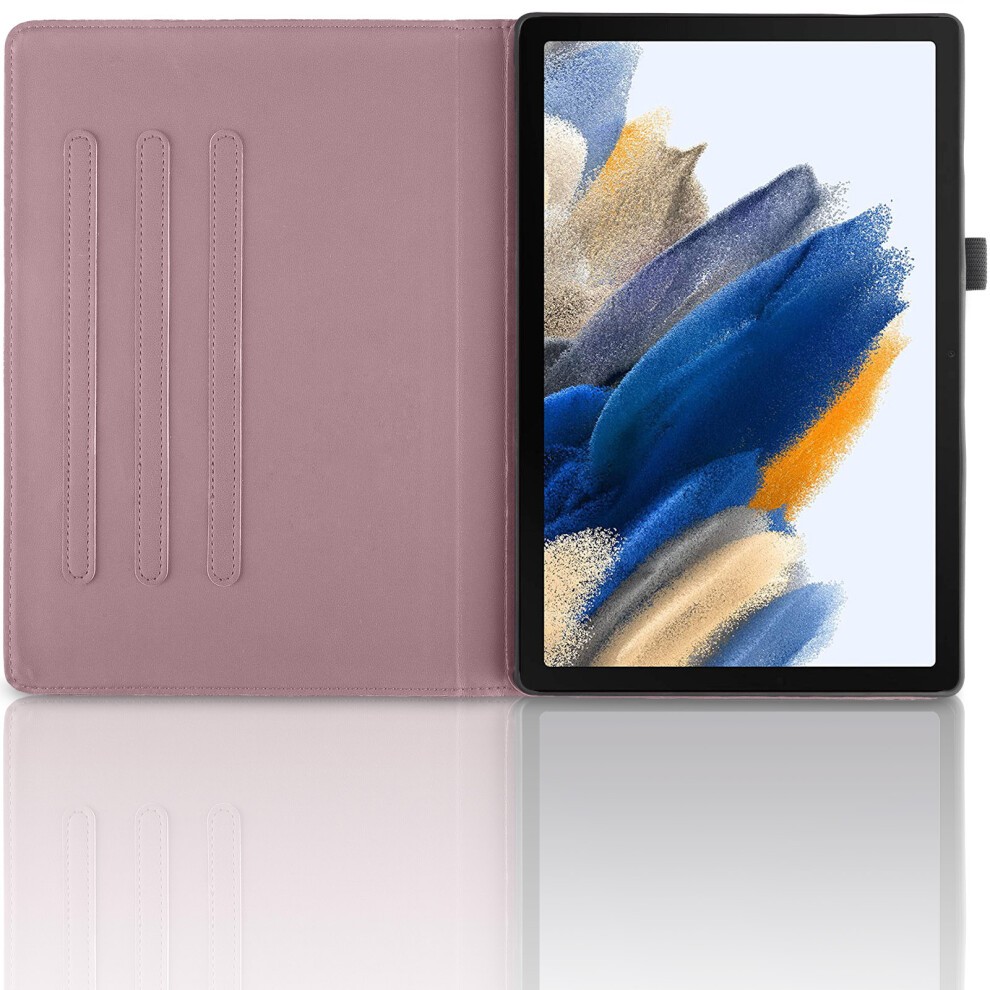 (for Samsung Galaxy TAB A8 10.5 Inch 2021 (X205 /X200), Rose Gold) for Samsung Galaxy TAB A8 10.5 Inch 2021 (X205 /X200) Case, Premium 3D Embossed Tre thumbnail