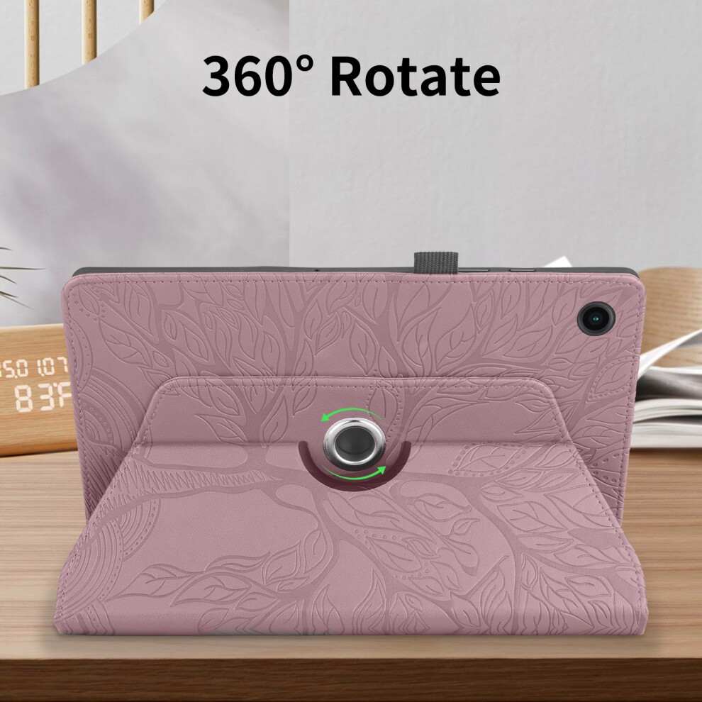 (for Samsung Galaxy TAB A8 10.5 Inch 2021 (X205 /X200), Rose Gold) for Samsung Galaxy TAB A8 10.5 Inch 2021 (X205 /X200) Case, Premium 3D Embossed Tre thumbnail