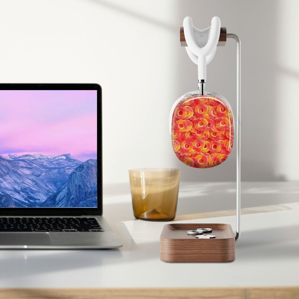 (Sour Gummy Peach Rings Photo Pattern_13511) Protective Cover for AirPods Max Headphones Aesthetic Print Snap on Cases thumbnail