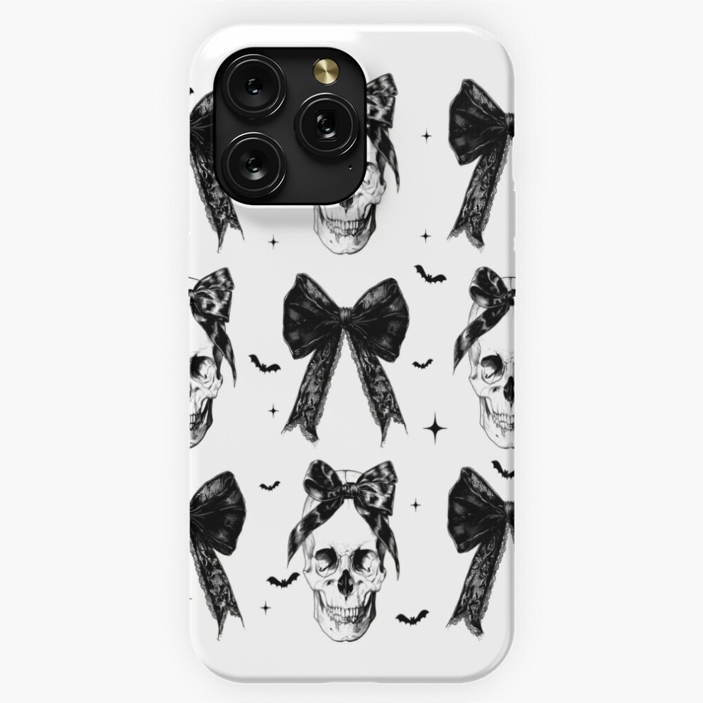 (Skull Coquette Bow Halloween Skeleton Spooky=5796) Phone Case for iPhone Samsung 19 18 17 16 14 13 12 11 Plus Pro Max Galaxy S28 S27 S26 S25 S24 S23