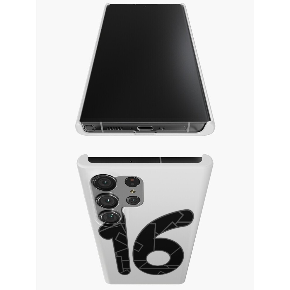 (the Number Sixteen (16) in Black=5999) Phone Case for iPhone Samsung 19 18 17 16 14 13 12 11 Plus Pro Max Galaxy S28 S27 S26 S25 S24 S23 S22 Ultra No thumbnail