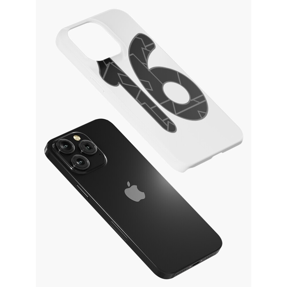 (the Number Sixteen (16) in Black=5999) Phone Case for iPhone Samsung 19 18 17 16 14 13 12 11 Plus Pro Max Galaxy S28 S27 S26 S25 S24 S23 S22 Ultra No thumbnail