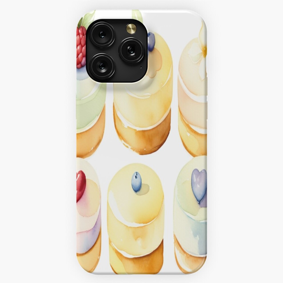 (Sweet Pastels Watercolor Vanilla Petit Fours=9980) Phone Case for iPhone Samsung 19 18 17 16 14 13 12 11 Plus Pro Max Galaxy S28 S27 S26 S25 S24 S23