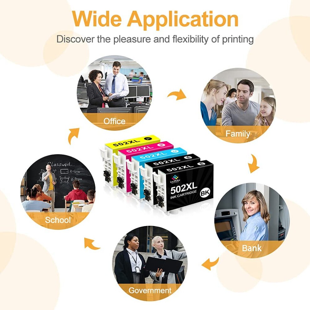 502XL Ink Cartridges for Epson 502xl Ink Cartridges and Epson 502 Ink Cartridges Multipack for Epson XP-5100 XP-5105 XP-5150 XP-5155 Epson WF-2860 thumbnail