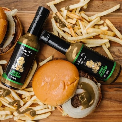 Steve-O's Heavenly Jalapeño Hot Sauce | Zesty Green Verde Sauce for Marinades, BBQ, Veggies, Eggs & Potatoes | 5 Fl Oz thumbnail