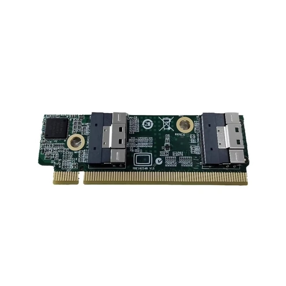 SFF-8654 Extension Card to PCIe X16 Converters for 1U Server
